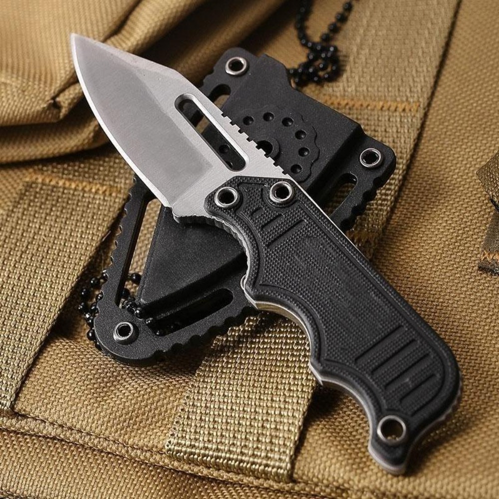 Everyday Carry (Edc) Knife - Couteau de cou portable avec étui