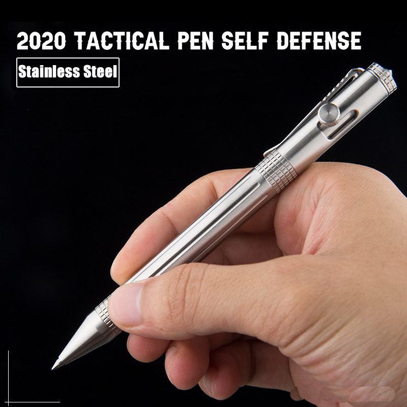 Pen Tactical Glass - Stylo tactique d'auto-défense en acier inoxydable,