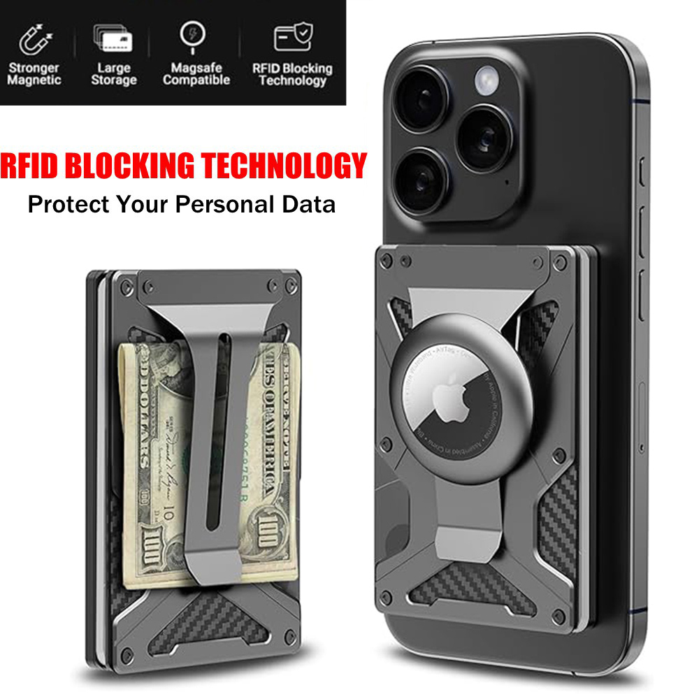 Money Clip Magnetic - Portefeuille de téléphone magnétique Compatible avec