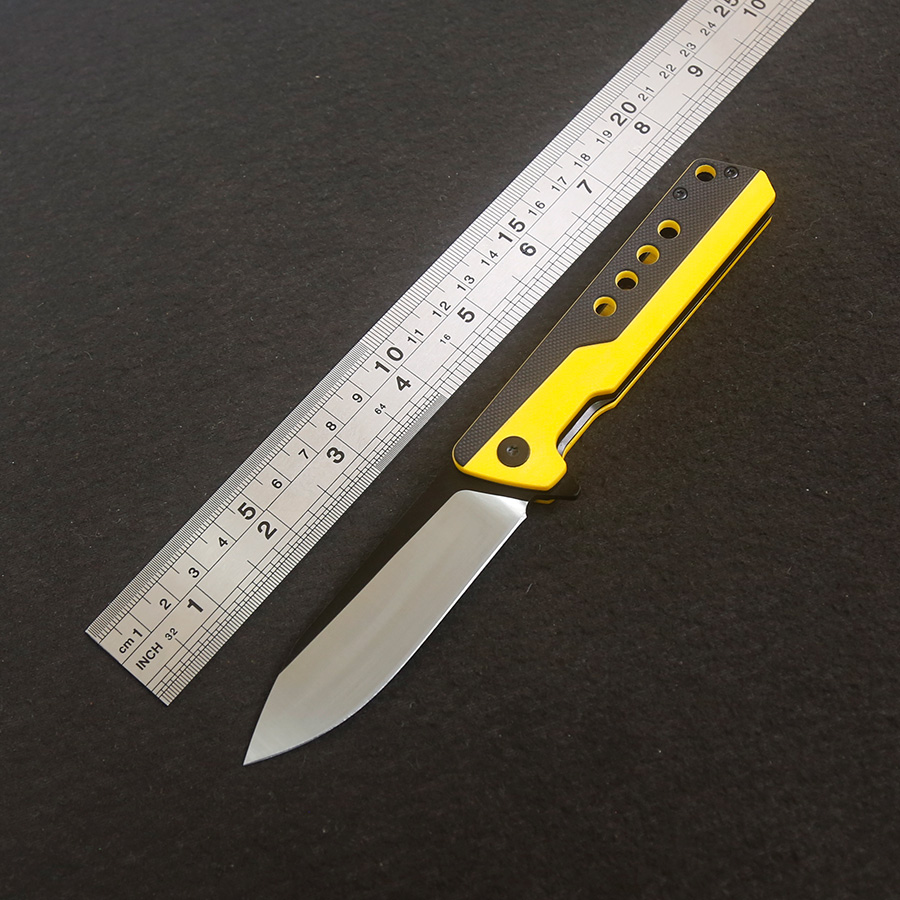 Everyday Carry (Edc) Knife - Couteau de poche pliant avec manche