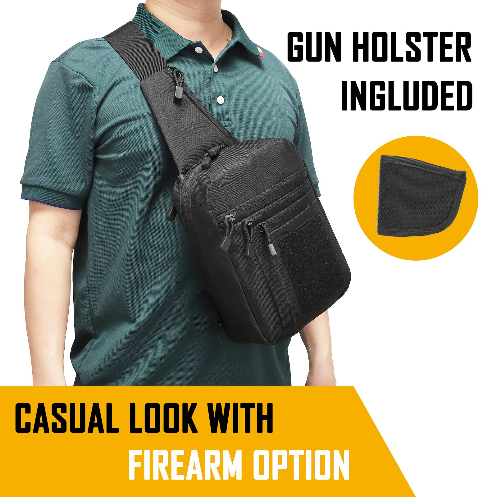 Edc Carry Pack - Sac à bandoulière de transport dissimulé