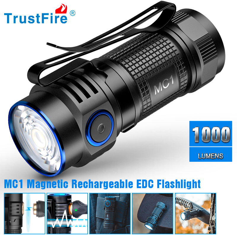 Edc Every Day Carry おもちゃ - Trustfire MC1 lampe de poche Rechargeable